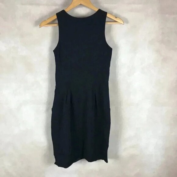 THEORY Black Sleeveless Dress with Pockets Size 0 - Picture 11 of 11